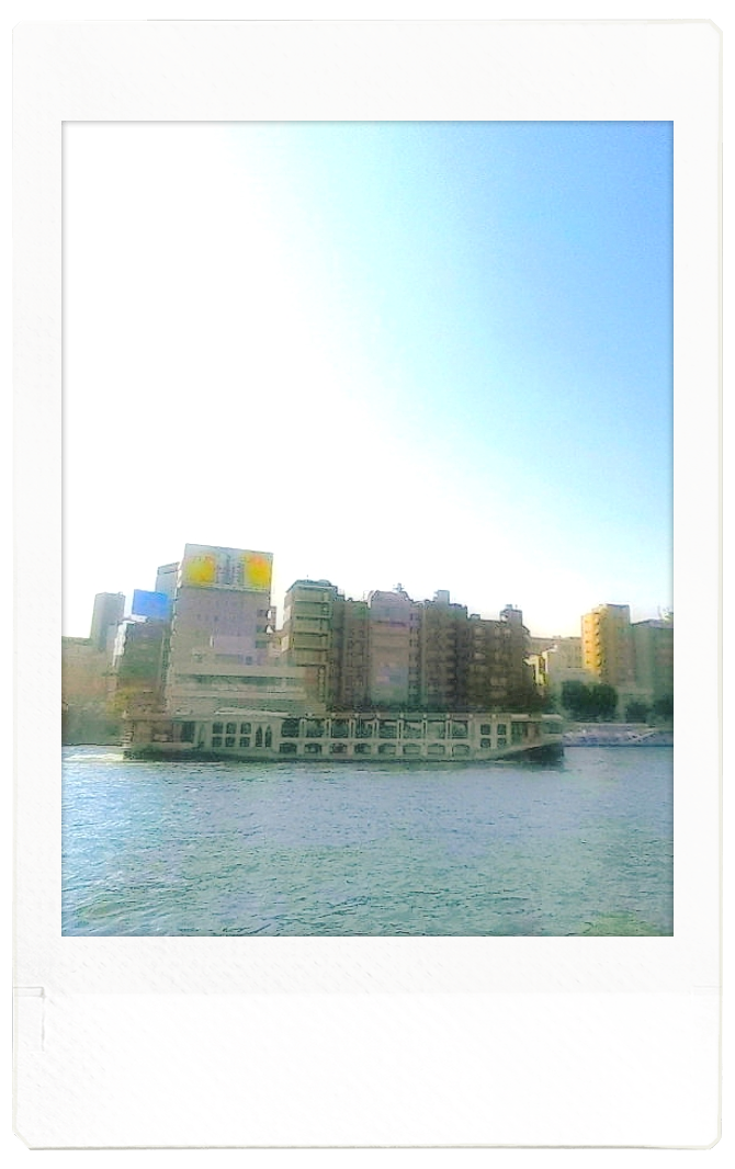 この記事では、東京浅草にある吾妻橋の下で撮影した船の写真をご紹介します。 この写真には、クルーズ船が写っています。船名は道灌だそうです。